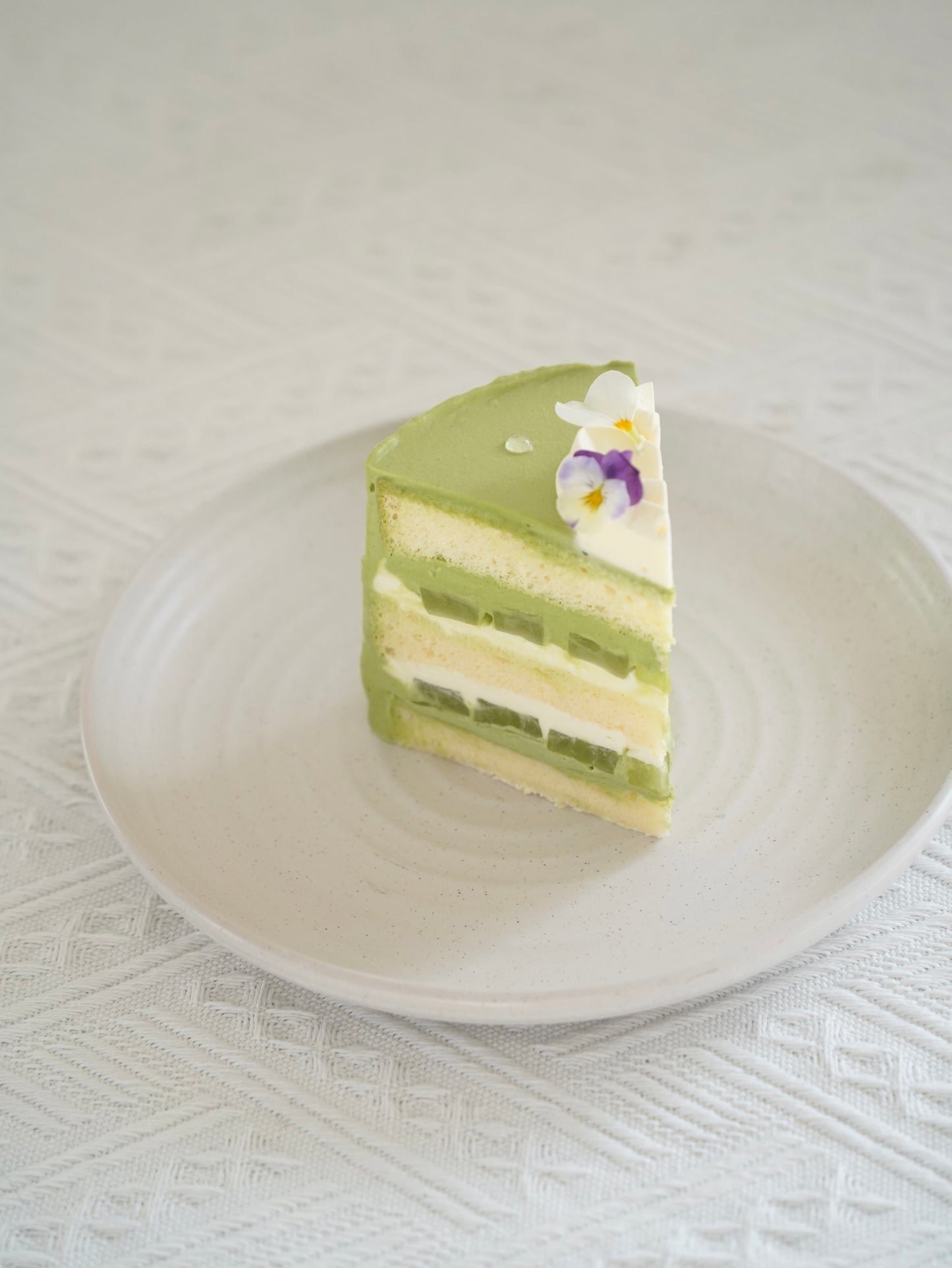 Matcha & Grape Cake