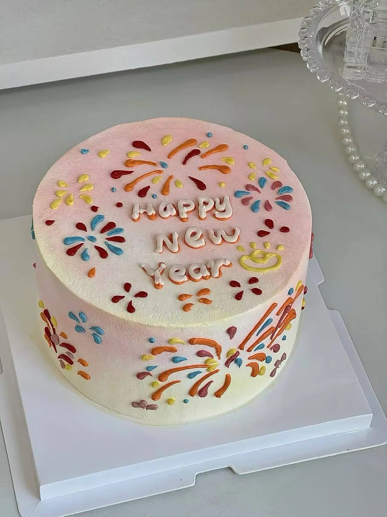 2026 New Year Firework Cake