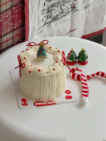 Ribbon Chrismas Cake