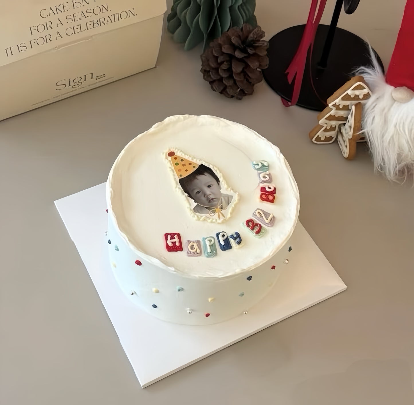 Custom Photo Birthday Cake
