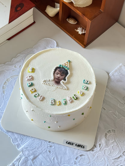 Custom Photo Birthday Cake