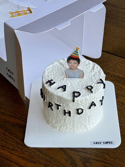 Minimal Photo Cake