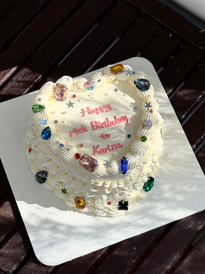Jewel Heart Cake 💎