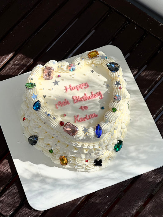 Jewel Heart Cake 💎