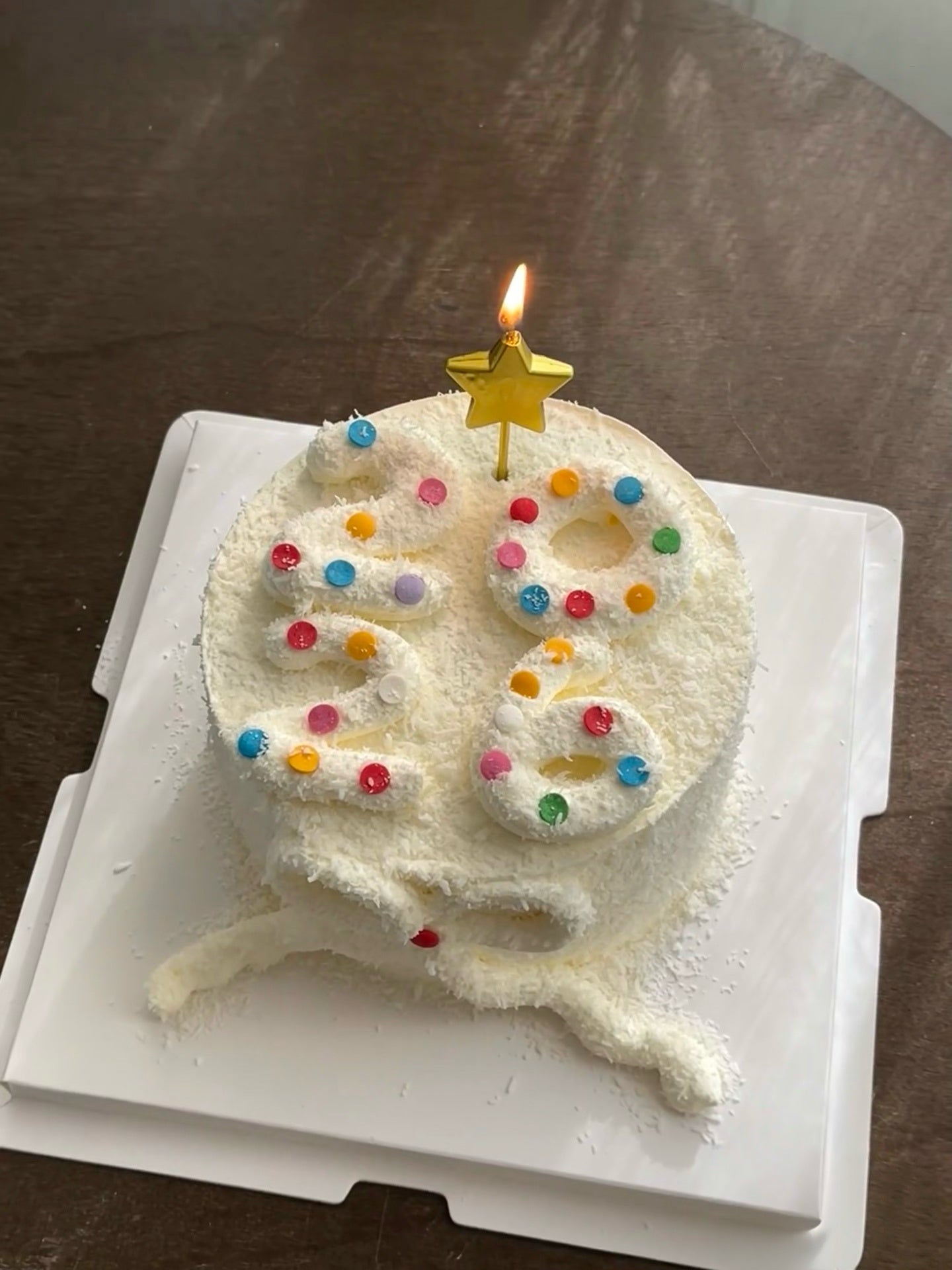 Hello 2026 Snowny Cake