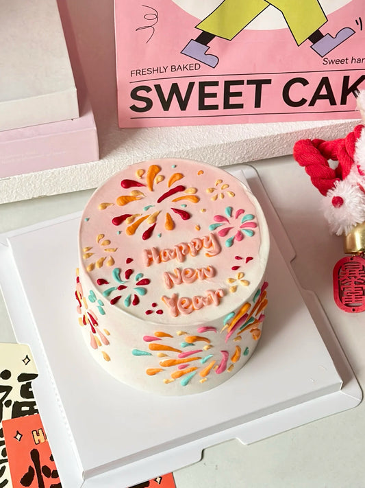 2026 New Year Firework Cake