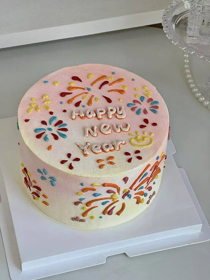 2026 New Year Firework Cake